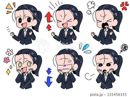 表情コロコロ社員：新人ちゃん 135456355