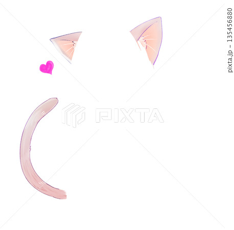 猫耳としっぽ 茶色 猫耳としっぽ 茶色 135456880