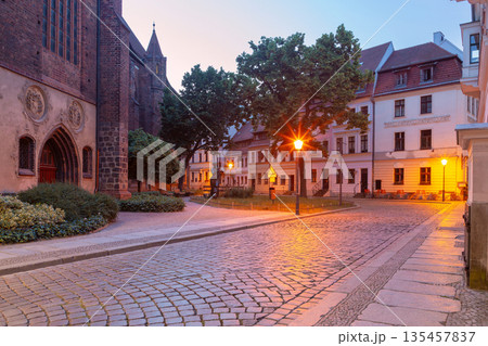Nikolai Quarter in Berlin Germany at sunrise Nikolai Quarter in Berlin Germany at sunrise 135457837