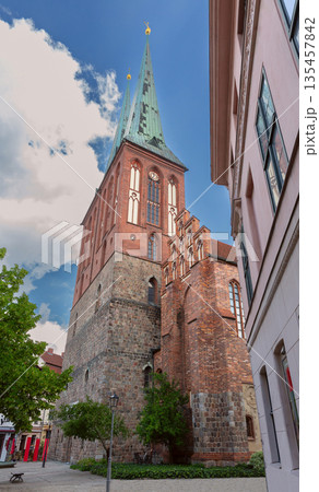 St Nicholas Church in Berlin Germany vertical view 135457842