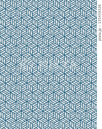 靛藍玳瑁柳條編織背景 135459326