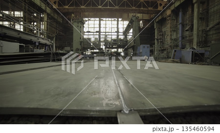 Industrial welding process montage: joining metal plates in factory. Stock clip Industrial welding process montage: joining metal plates in factory. Stock clip 135460594