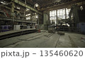 Industrial worker welding large metal component in factory. Stock clip 135460620