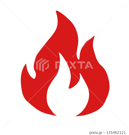 火のピクトグラムアイコン Fire 火のピクトグラムアイコン Fire 135462121