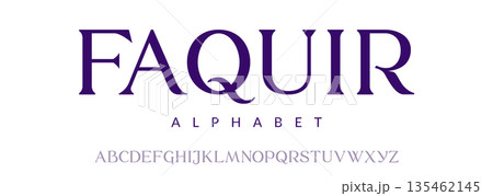 Alphabet elegant serif typography font design. Luxury branding uppercase lettering classic modern Alphabet elegant serif typography font design. Luxury branding uppercase lettering classic modern 135462145