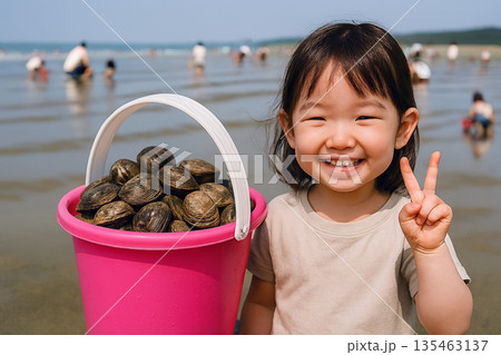 潮干狩り 135463137