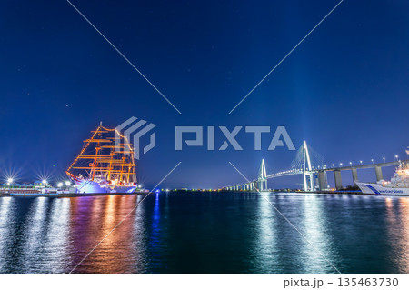海王丸パーク夜景 海王丸パーク夜景 135463730