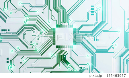コンピューター上の基盤AIの俯瞰クローズアップ 135463957