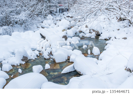 冬の川（夕森渓谷） 135464671