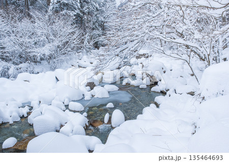冬の川（夕森渓谷） 135464693