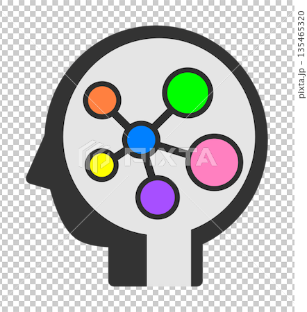 人工知能で高性能な頭脳を持つAI技術のイメージするイラスト 135465320