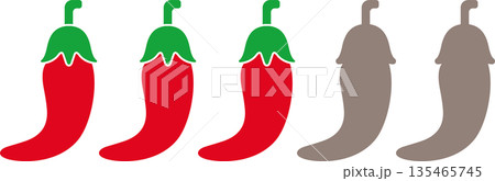 唐辛子辛さレベル3のアイコン 135465745