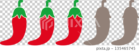 唐辛子辛さレベル3のアイコン 135465745