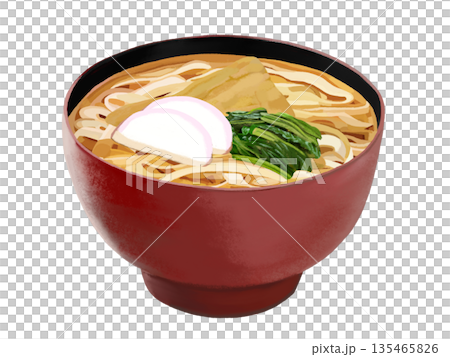 きしめん（赤黒椀） 135465826