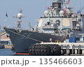 横須賀基地にて整備中のミサイル駆逐艦ミリアス 135466603