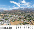 Aerial view of Yucaipa city, in San Bernardino County, California, United States 135467309