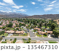 Aerial view of Yucaipa city, in San Bernardino County, California, United States 135467310