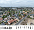 Aerial view of Del Mar town in San Diego, California 135467314