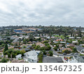 Aerial view of Del Mar town in San Diego, California 135467325