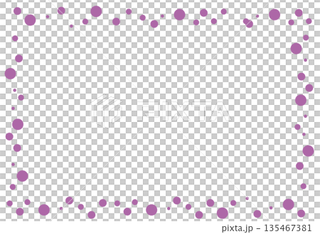 水玉フレーム 135467381