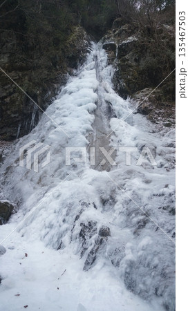 新九郎の滝氷瀑 135467503
