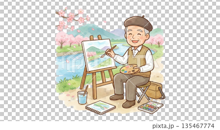 用水彩畫風景 用水彩畫風景 135467774