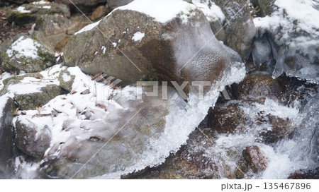 虻川の飛沫氷 135467896