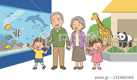 孫と水族館・動物園へ行く 135468308