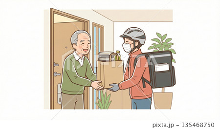 フードデリバリーを受け取る 135468750