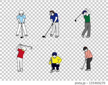 Golf boy illustration Golf boy illustration 135469270