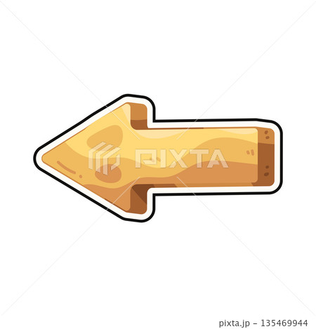 illustration of arrow left 135469944