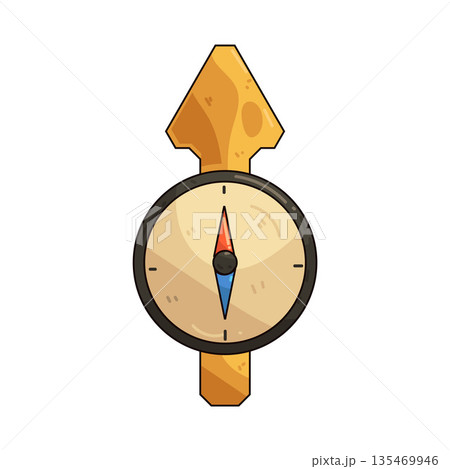 illustration of arrow north illustration of arrow north 135469946