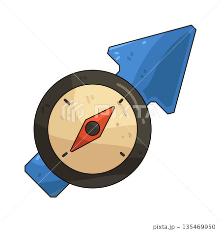 illustration of arrow NE illustration of arrow NE 135469950