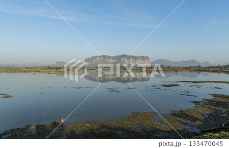 Morning voew of Phuphaman, Khonkaen, Thailand. local travel destination. Morning voew of Phuphaman, Khonkaen, Thailand. local travel destination. 135470045