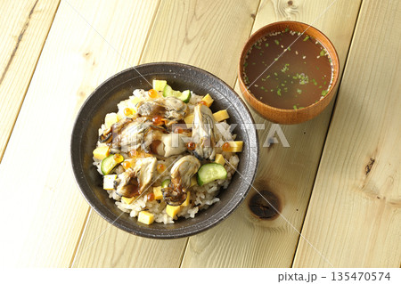 牡蠣入りちらし寿司とお吸物 牡蠣入りちらし寿司とお吸物 135470574