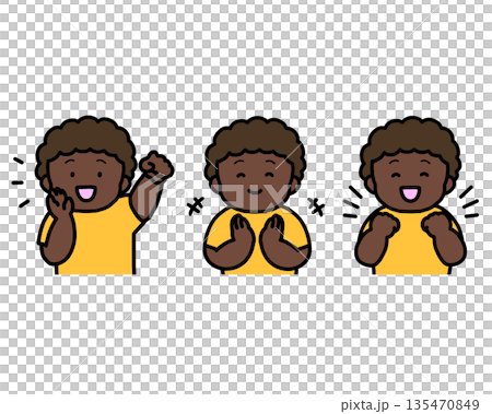 歡呼、鼓掌、慶祝：兒童三件式情緒表達玩具 135470849