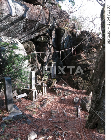 筑波山の男体山山頂近くにある立身石 筑波山の男体山山頂近くにある立身石 135471307