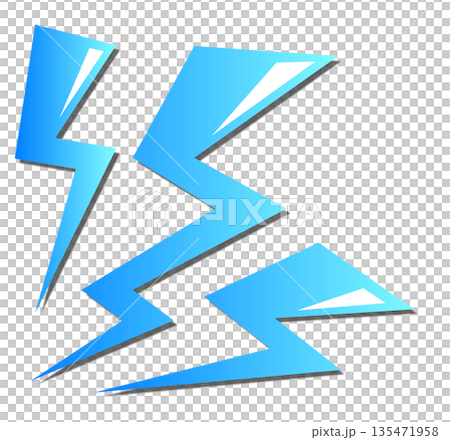 閃電和雷聲的插圖素材,它們會導致危險的放電和觸電事故。 閃電和雷聲的插圖素材,它們會導致危險的放電和觸電事故。 135471958