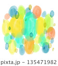 水彩の背景素材　円 135471982