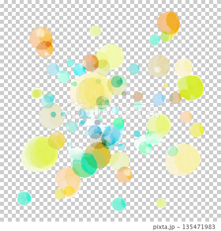 Watercolor background material circle 135471983