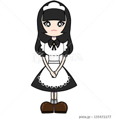 メイドさんの素材 135472277