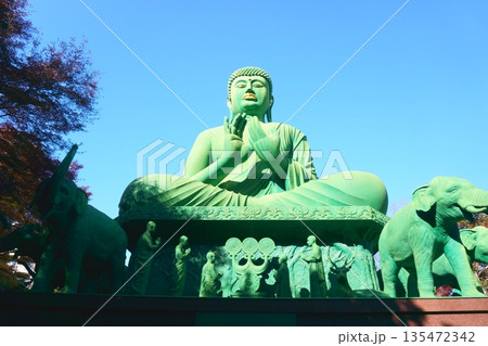 緑の名古屋大仏　桃厳寺 135472342