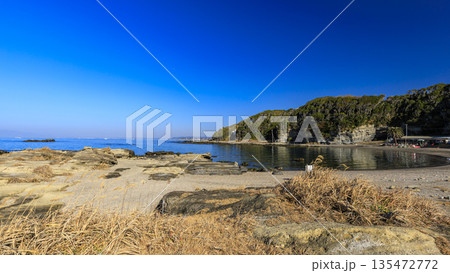 三浦半島の油壷の荒井浜 三浦半島の油壷の荒井浜 135472772