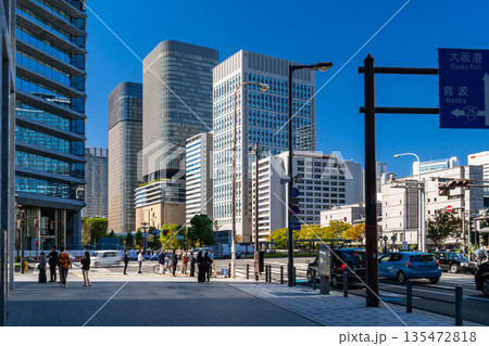 《大阪府》大阪中心街・都市風景 135472818