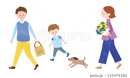 家族のイラスト 135474190