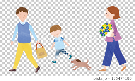 家族のイラスト 135474190