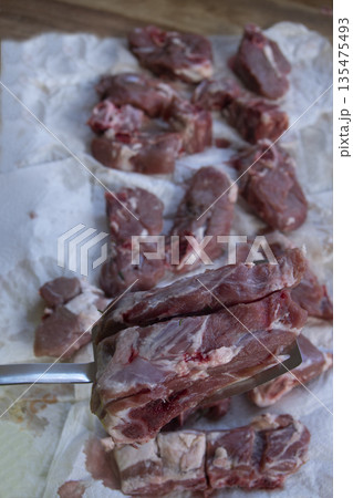 organic raw lamb meat cuts for sustainable high protein meal prep organic raw lamb meat cuts for sustainable high protein meal prep 135475493