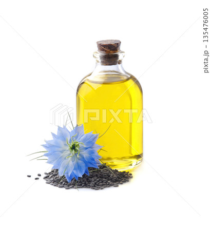 Black cumin oil with nigella flower 135476005