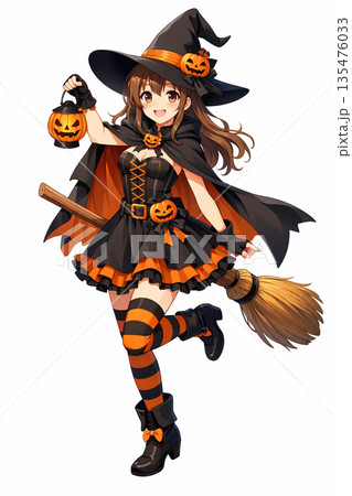 魔女　ハロウィン 135476033