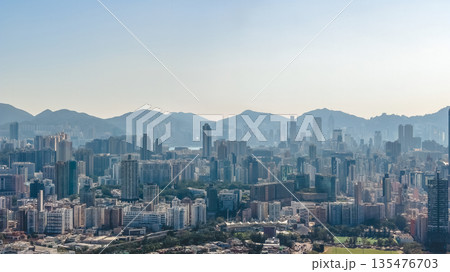 Jan 9 2026 Bustling Streets of Yau Tsim Mong District in Hong Kong 135476703